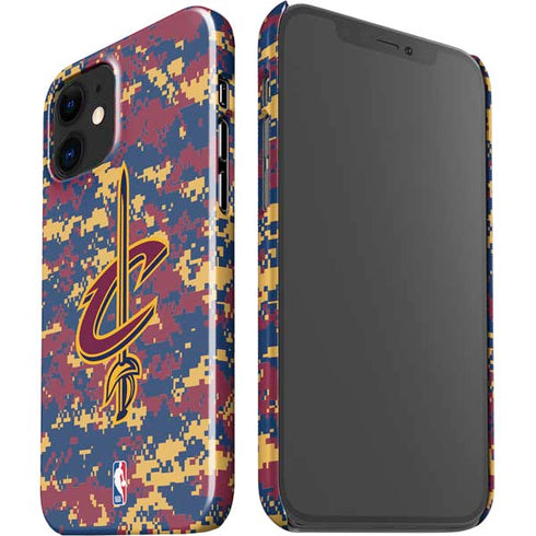 NBA Cleveland Cavaliers Digi Camo iPhone 12 Mini Lite Case