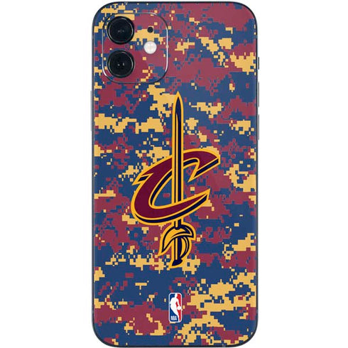 NBA Cleveland Cavaliers Digi Camo iPhone 12 Mini Skin
