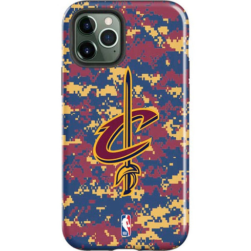 NBA Cleveland Cavaliers Digi Camo iPhone 12 Pro Impact Case