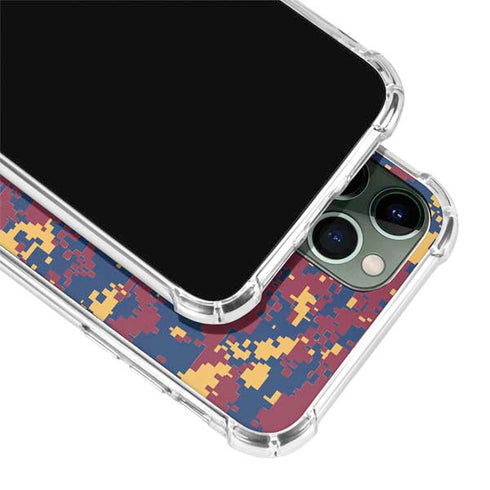 NBA Cleveland Cavaliers Digi Camo iPhone 12 Pro Max Clear Case