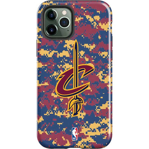 NBA Cleveland Cavaliers Digi Camo iPhone 12 Pro Max Impact Case
