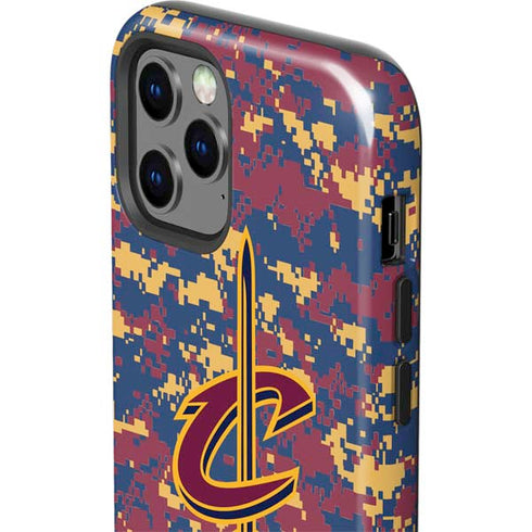 NBA Cleveland Cavaliers Digi Camo iPhone 12 Pro Max Impact Case