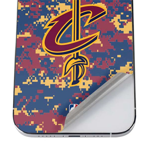 NBA Cleveland Cavaliers Digi Camo iPhone 12 Pro Max Skin