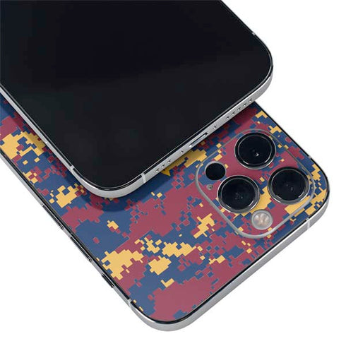 NBA Cleveland Cavaliers Digi Camo iPhone 12 Pro Skin