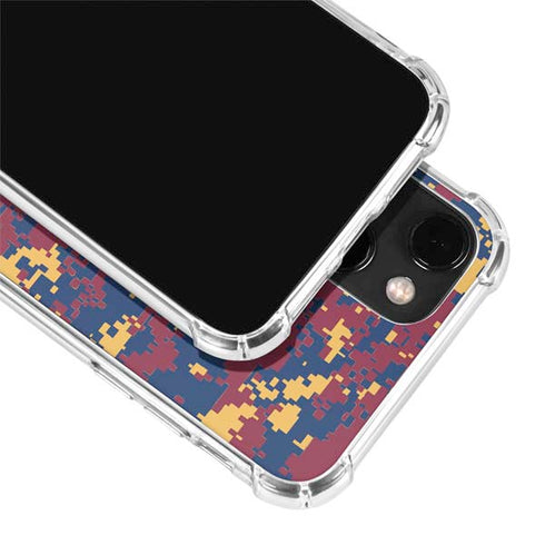 NBA Cleveland Cavaliers Digi Camo iPhone 13 Mini Clear Case