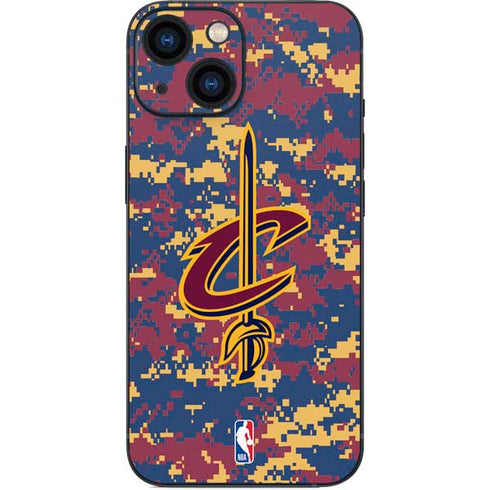 NBA Cleveland Cavaliers Digi Camo iPhone 13 Mini Skin