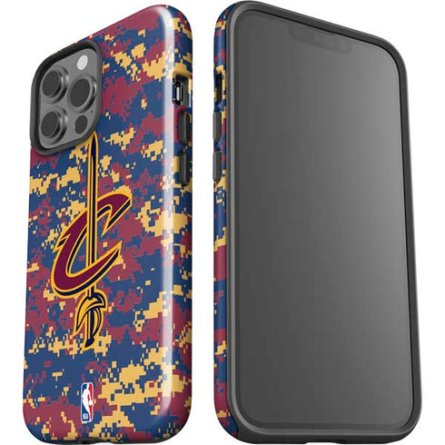 NBA Cleveland Cavaliers Digi Camo iPhone 13 Pro Max Impact Case