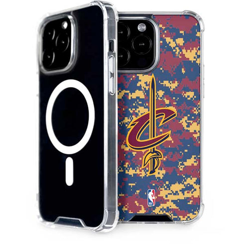 NBA Cleveland Cavaliers Digi Camo iPhone 13 Pro Max MagSafe Case