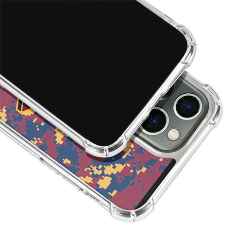 NBA Cleveland Cavaliers Digi Camo iPhone 15 Pro Clear Case