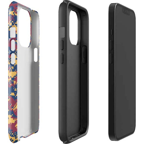 NBA Cleveland Cavaliers Digi Camo iPhone 14 Pro Impact Case