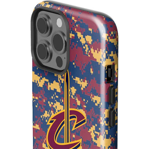 NBA Cleveland Cavaliers Digi Camo iPhone 15 Pro Max Impact Case