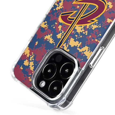 NBA Cleveland Cavaliers Digi Camo iPhone 15 Pro Max MagSafe Case