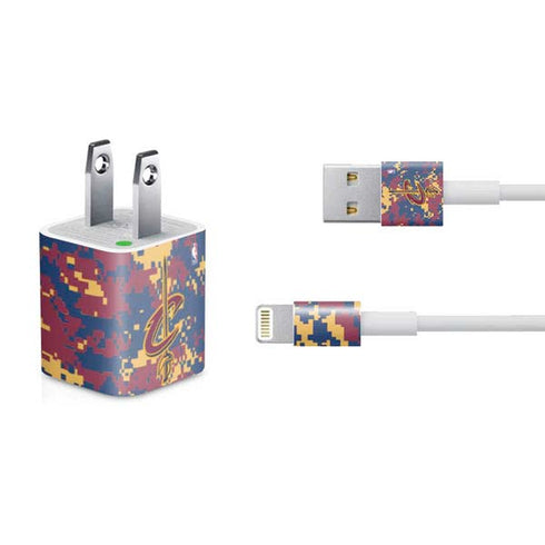 NBA Cleveland Cavaliers Digi Camo iPhone Charger (5W USB) Skin