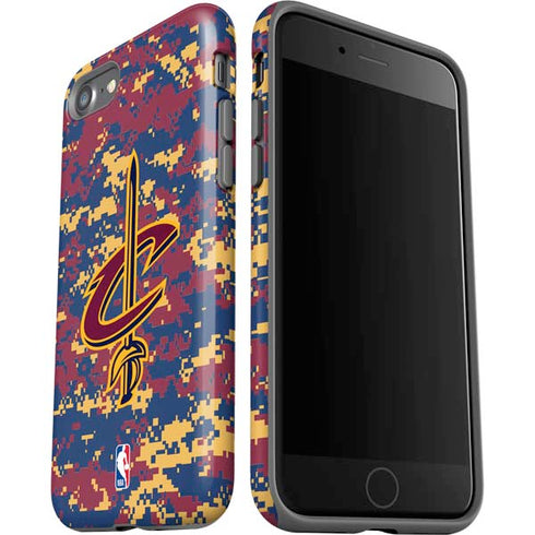 NBA Cleveland Cavaliers Digi Camo iPhone SE (2nd & 3rd Gen) Pro Case