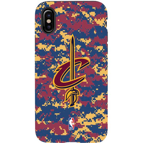 NBA Cleveland Cavaliers Digi Camo iPhone X Pro Case