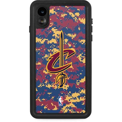 NBA Cleveland Cavaliers Digi Camo iPhone XR Waterproof Case