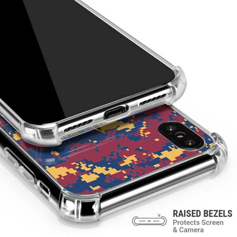 NBA Cleveland Cavaliers Digi Camo iPhone XS Max Clear Case