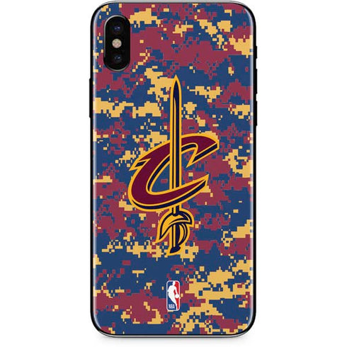 NBA Cleveland Cavaliers Digi Camo iPhone XS Max Skin