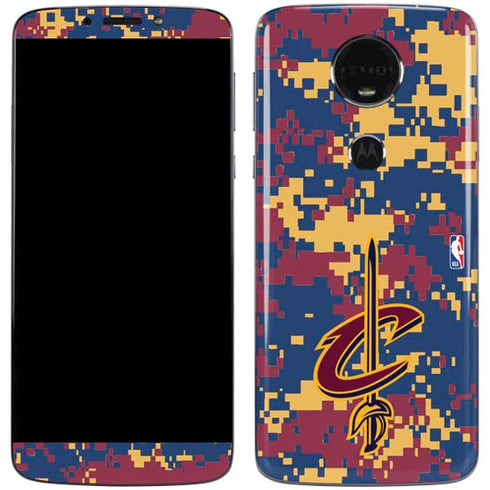 NBA Cleveland Cavaliers Digi Camo Moto E5 Plus Skin