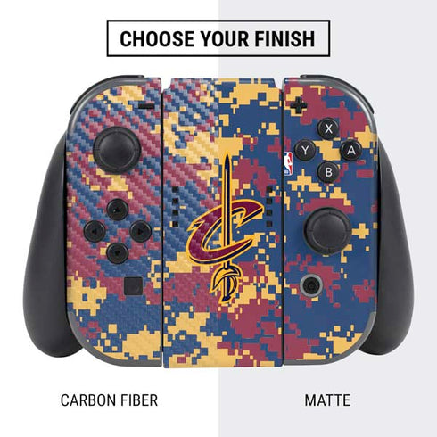 NBA Cleveland Cavaliers Digi Camo Nintendo Switch Bundle Skin