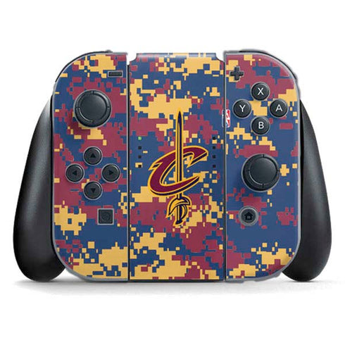 NBA Cleveland Cavaliers Digi Camo Nintendo Switch (2017-2021) Joy-Con Controller Skin