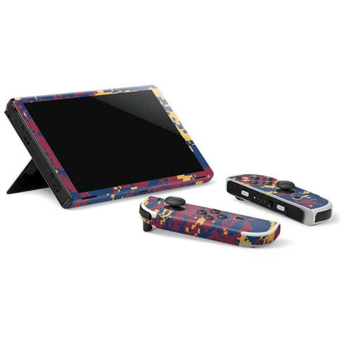 NBA Cleveland Cavaliers Digi Camo Nintendo Switch OLED (2021) Skin