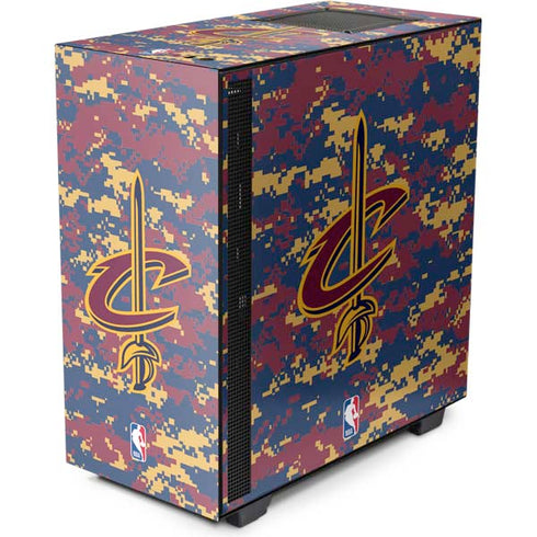 NBA Cleveland Cavaliers Digi Camo NZXT H510 Compact ATX Mid-Tower Case Skin