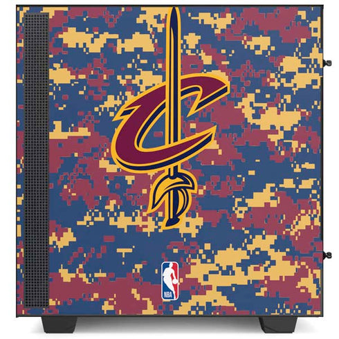 NBA Cleveland Cavaliers Digi Camo NZXT H510 Compact ATX Mid-Tower Case Skin