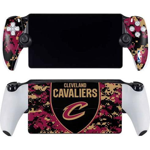 NBA Cleveland Cavaliers Digi Camo PlayStation Portal Remote Player Skin