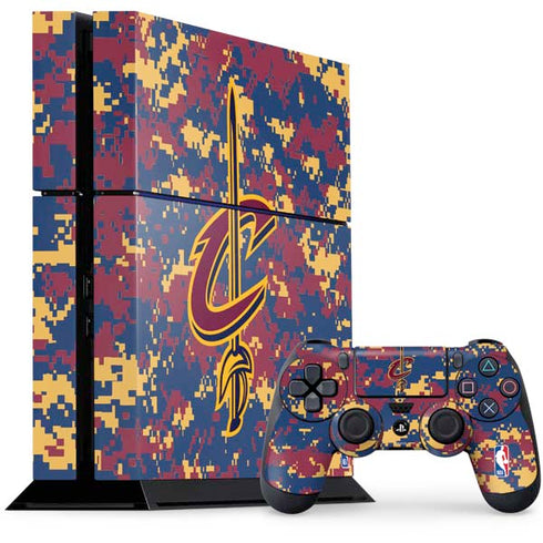 NBA Cleveland Cavaliers Digi Camo PS4 Console and Controller Bundle Skin