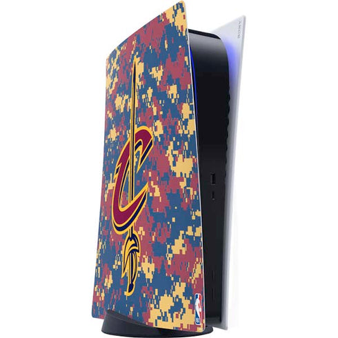 NBA Cleveland Cavaliers Digi Camo PS5 Digital Edition Console Skin