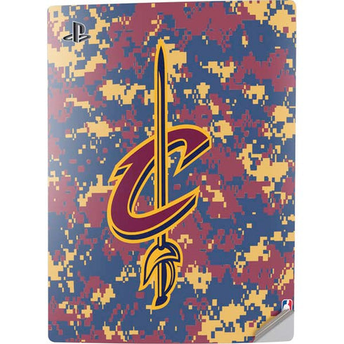NBA Cleveland Cavaliers Digi Camo PS5 Digital Edition Console Skin