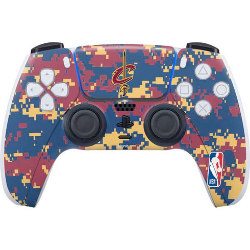 NBA Cleveland Cavaliers Digi Camo PS5 Controller Skin