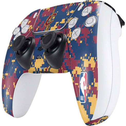 NBA Cleveland Cavaliers Digi Camo PS5 Controller Skin