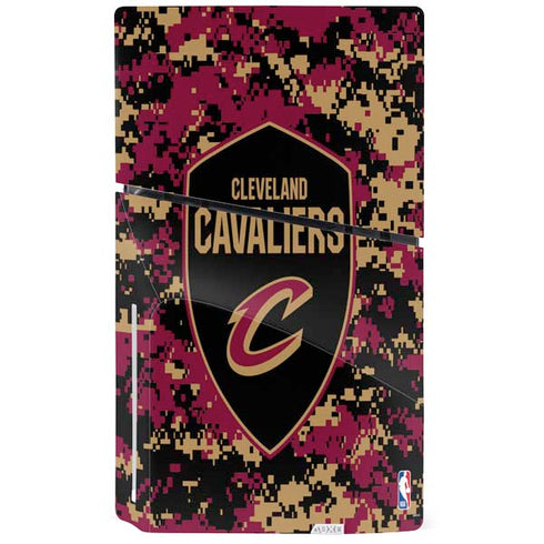 NBA Cleveland Cavaliers Digi Camo PS5 Slim Disk Console Skin