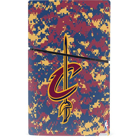 NBA Cleveland Cavaliers Digi Camo PS5 Slim Digital Edition Bundle Skin