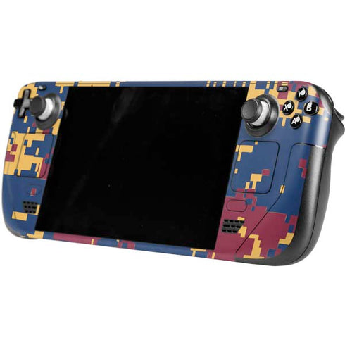 NBA Cleveland Cavaliers Digi Camo Steam Deck Handheld Gaming Computer Skin