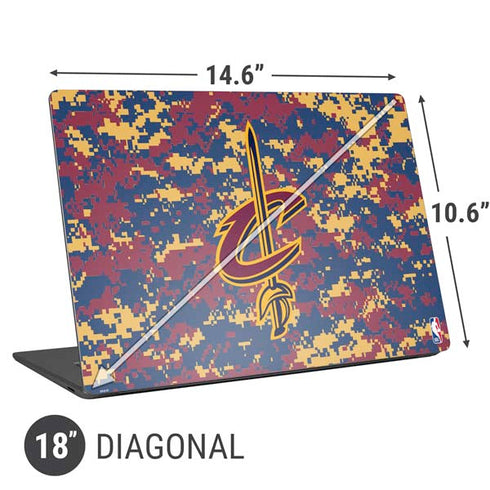 NBA Cleveland Cavaliers Digi Camo Universal Laptop 18in (14.6 x 10.6in) Skin