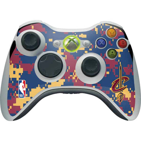 NBA Cleveland Cavaliers Digi Camo Xbox 360 Wireless Controller Skin