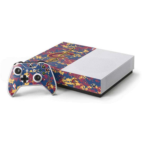 NBA Cleveland Cavaliers Digi Camo Xbox One S All-Digital Edition Bundle Skin