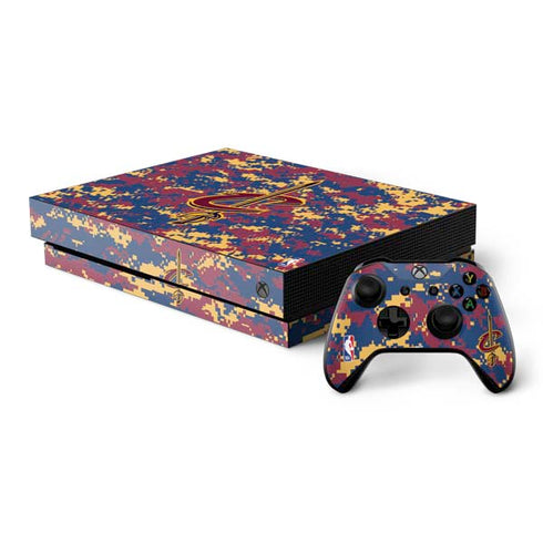 NBA Cleveland Cavaliers Digi Camo Xbox One X Bundle Skin