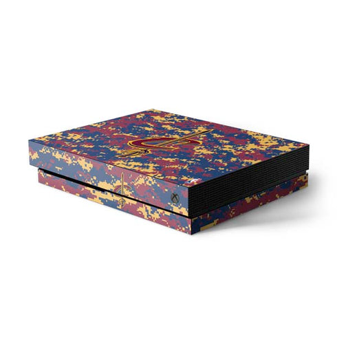 NBA Cleveland Cavaliers Digi Camo Xbox One X Console Skin