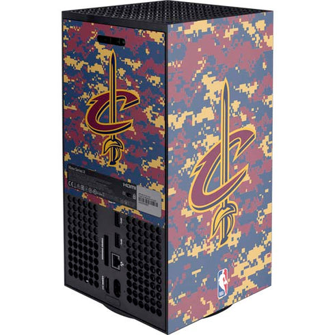 NBA Cleveland Cavaliers Digi Camo Xbox Series X Console Skin