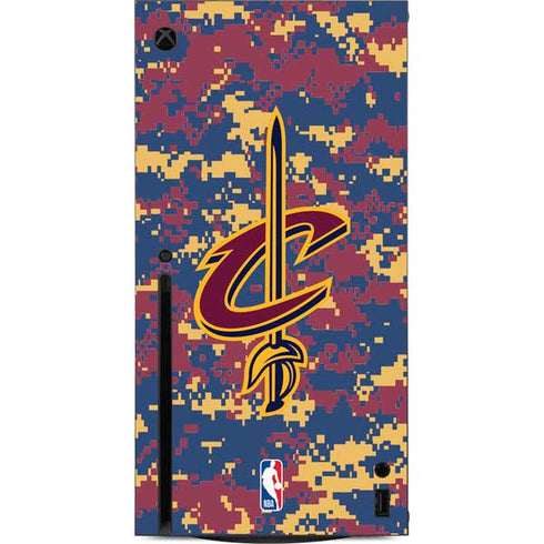 NBA Cleveland Cavaliers Digi Camo Xbox Series X Console Skin