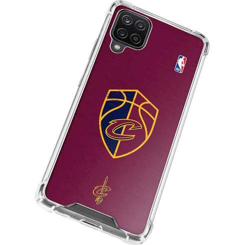 NBA Cleveland Cavaliers Distressed Galaxy A12 Clear Case