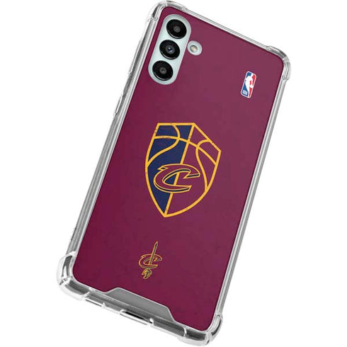 NBA Cleveland Cavaliers Distressed Galaxy A13 5G Clear Case