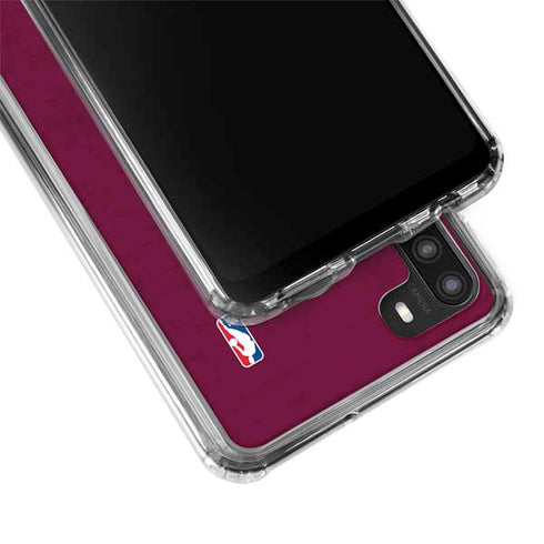 NBA Cleveland Cavaliers Distressed Galaxy A21 Clear Case
