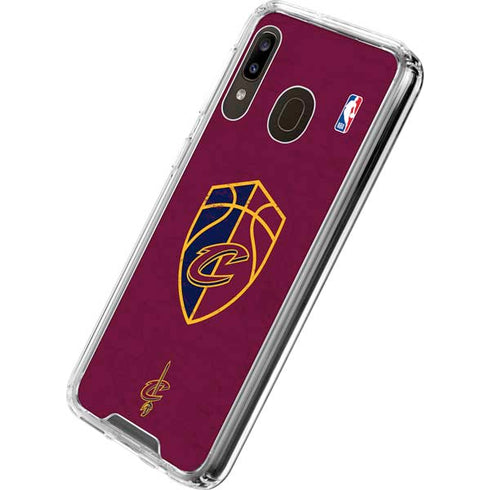 NBA Cleveland Cavaliers Distressed Galaxy A30 Clear Case