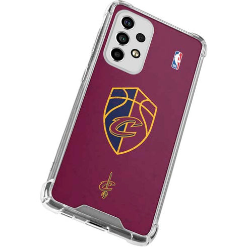 NBA Cleveland Cavaliers Distressed Galaxy A33 5G Clear Case