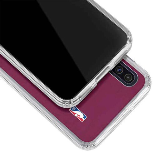 NBA Cleveland Cavaliers Distressed Galaxy A50 Clear Case